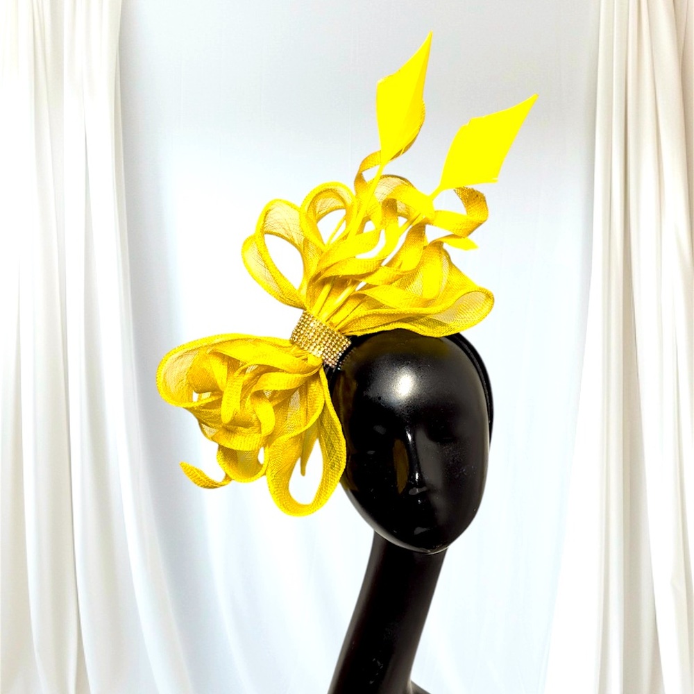 Sunlit Splendour embellished with Feathers and Rhinestones